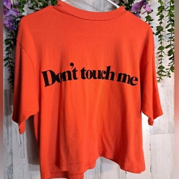 NWT Daydream Nation/Dolls Kill "Dont Touch Me" Cropped Tee - Picture 1 of 5